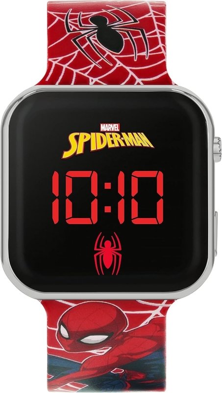 Spiderman Boy's Digital Quartz Watch with Silicone Strap SPD4719ARG - Kids watches - British D'sire Main image