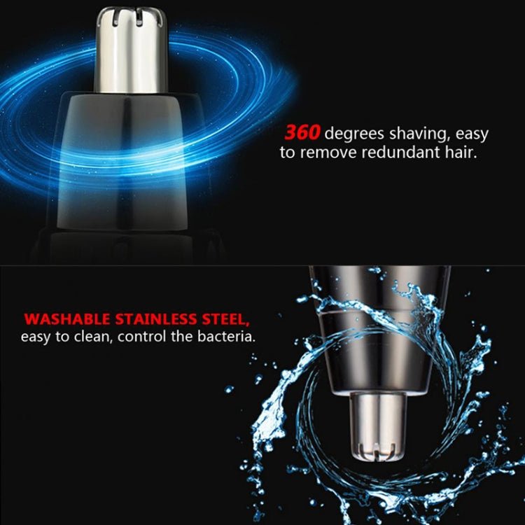 SPORTSMAN SM - 418 Electric Mini Shaving Eyebrows Hair Nose Hair Trimmer USB(White) - British D'sire