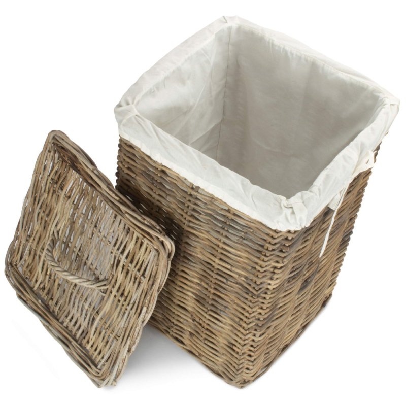 Square Rattan Laundry Basket - Laundry Baskets - British D'sire