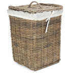 Square Rattan Laundry Basket - Laundry Baskets - British D'sire