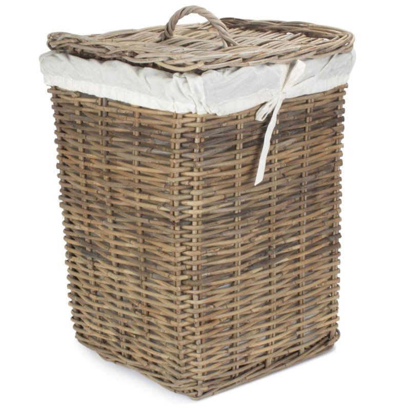 Square Rattan Laundry Basket - Laundry Baskets - British D'sire