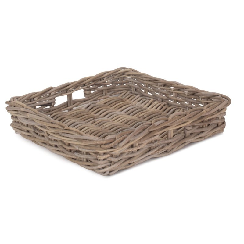 Square Rattan Serving Basket - Serving Tray - British D'sire