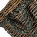 Square Rope Handled Log Storage Basket - Log Baskets - British D'sire
