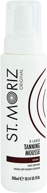 St Moriz Original Extra Large Instant Tanning Mousse in Dark | Fast Drying Vegan Fake Tan | With Wash Off Guide Colour | For Streak Free Bronzed Glow | Dermatologically Tested & Cruelty Free | 300ml - British D'sire Main image