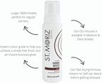 St Moriz Original Extra Large Instant Tanning Mousse in Dark | Fast Drying Vegan Fake Tan | With Wash Off Guide Colour | For Streak Free Bronzed Glow | Dermatologically Tested & Cruelty Free | 300ml - British D'sire