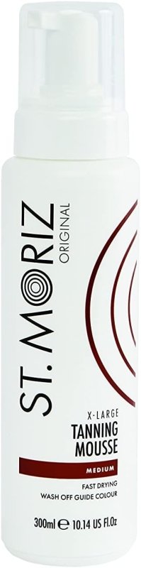 St Moriz Original Extra Large Instant Tanning Mousse in Medium | Fast Drying Vegan Fake Tan | With Wash Off Guide Colour | For Streak Free Bronzed Glow | Dermatologically Tested & Cruelty Free | 300ml - British D'sire Main image