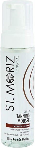 St Moriz Original Instant Clear Tanning Mousse in Medium to Dark | Fast Drying Vegan Fake Tan | Light Glow in 1 Hour, Deeper Glow After 8 Hours | Dermatologically Tested | Cruelty Free | 200ml - British D'sire