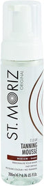 St Moriz Original Instant Clear Tanning Mousse in Medium to Dark | Fast Drying Vegan Fake Tan | Light Glow in 1 Hour, Deeper Glow After 8 Hours | Dermatologically Tested | Cruelty Free | 200ml - British D'sire