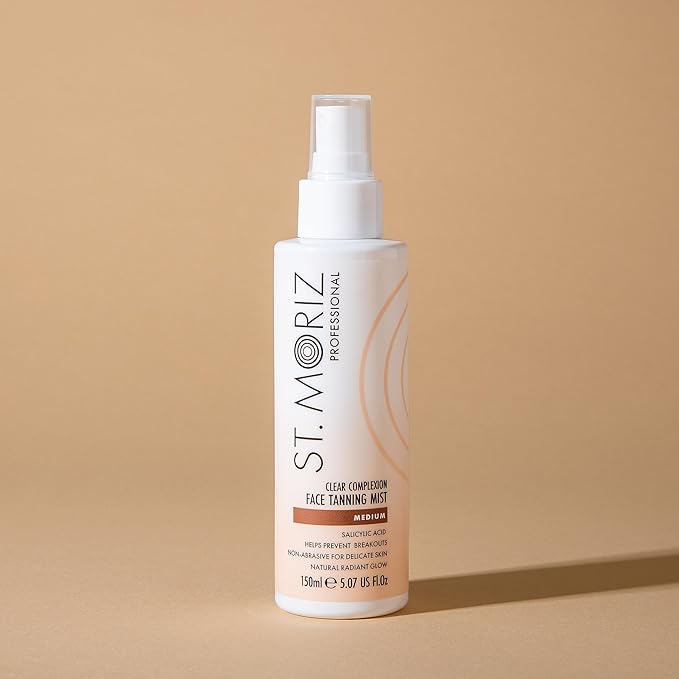 St Moriz Professional Clear Complexion Tanning Face Mist | Fast Drying Buildable Fake Tan Spray | With Salicylic Acid to Help Prevent Breakouts | Kind to Skin | Natural Buildable Face Glow | 150ml Secondary image