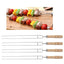 Stainless Steel Barbecue Skewers Barbecue Fork U - shaped Barbecue Fork, Spec: 4pcs - British D'sire
