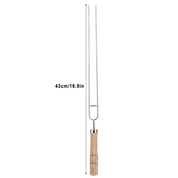 Stainless Steel Barbecue Skewers Barbecue Fork U - shaped Barbecue Fork, Spec: 4pcs - British D'sire