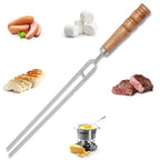 Stainless Steel Barbecue Skewers Barbecue Fork U - shaped Barbecue Fork, Spec: 4pcs - British D'sire