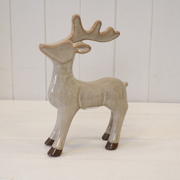 Standing Fawn Brown Reindeer Ornament - Christmas Decor - British D'sire