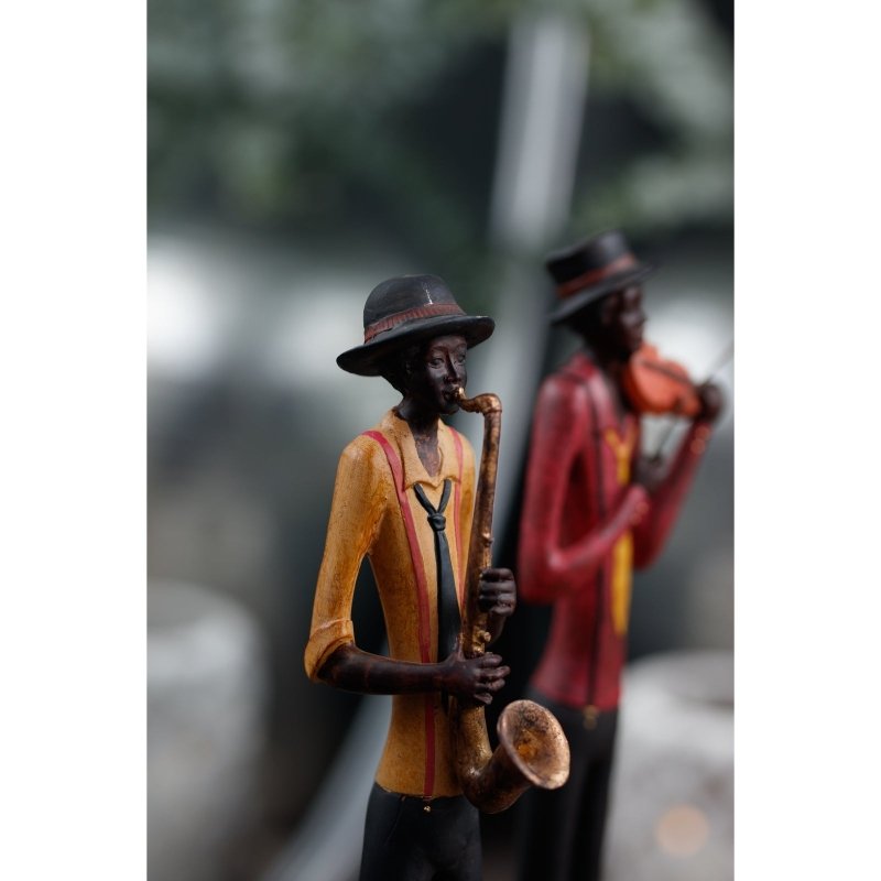 Standing Jazz Band Saxophonist Decorative Ornament - Figurines - British D'sire