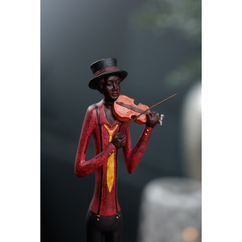 Standing Jazz Band Violinist Decorative Ornament - Figurines - British D'sire