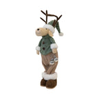 Standing Male Felt Elk Christmas Ornament with Antlers - Christmas Decor - British D'sire