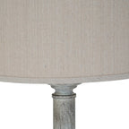 Stella Floor Lamp With Linen Shade - Lamps - British D'sire