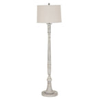Stella Floor Lamp With Linen Shade - Lamps - British D'sire