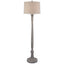 Stella Floor Lamp With Linen Shade - Lamps - British D'sire
