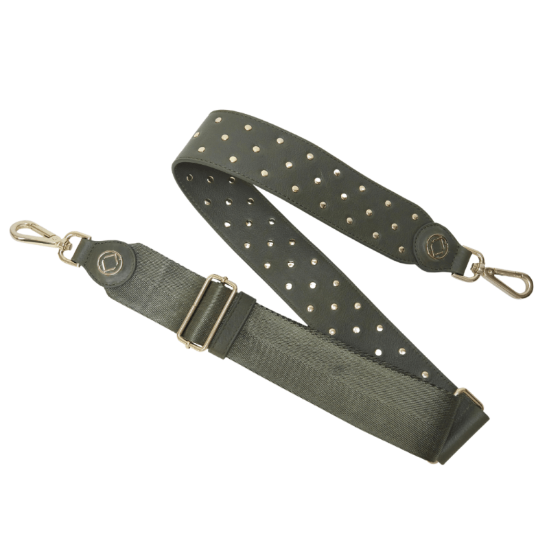 Stevie Studded Olive Leather Strap Secondary image