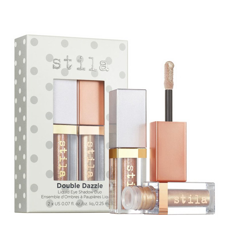 Stila Double Dazzle Liquid Eye Shadow Duo Holiday 2023 - Liquid Eye Shadow Bundle - British D'sire Main image