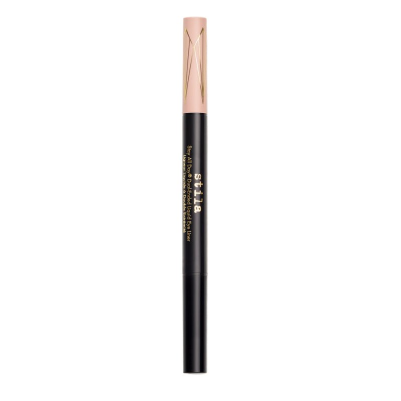 Stila Stay All Day® Dual - Ended Waterproof Liquid Eye Liner: Shimmer Micro Tip Kitten Kosmos and Intense Black - Liquid Eyeliner - British D'sire