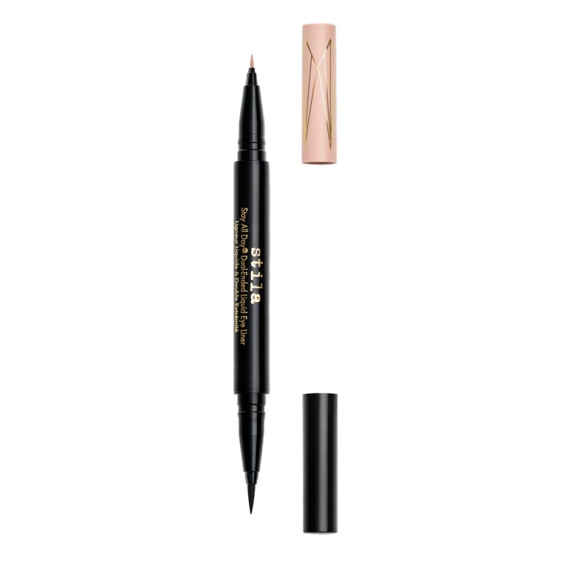 Stila Stay All Day® Dual-Ended Waterproof Liquid Eye Liner: Shimmer Micro Tip Kitten Kosmos and Intense Black - Liquid Eyeliner - British D'sire