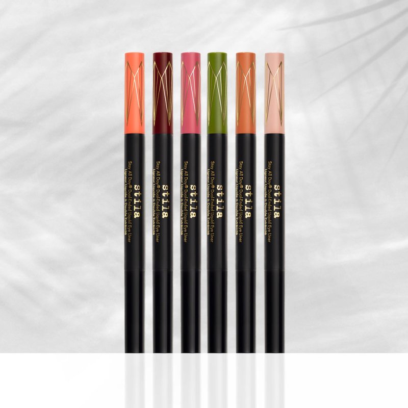 Stila Stay All Day® Dual-Ended Waterproof Liquid Eye Liner: Shimmer Micro Tip Kitten Kosmos and Intense Black - Liquid Eyeliner - British D'sire