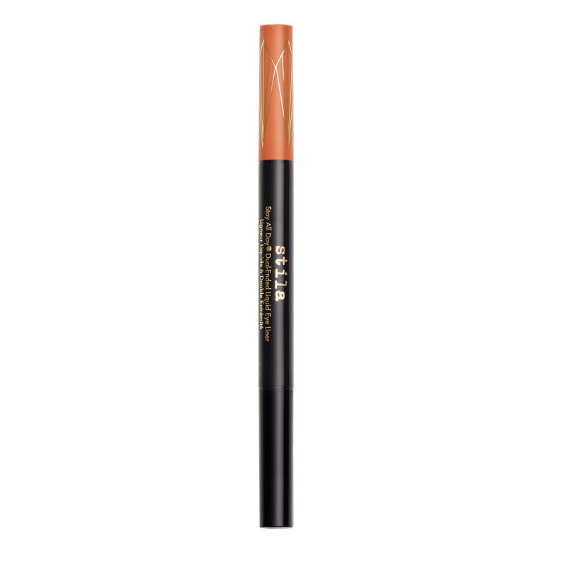 Stila Stay All Day® Dual-Ended Waterproof Liquid Eye Liner: Shimmer Micro Tip Mai Tai and Intense Black - Liquid Eyeliner - British D'sire