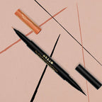 Stila Stay All Day® Dual-Ended Waterproof Liquid Eye Liner: Shimmer Micro Tip Tequila Sunrise and Intense Black - Liquid Eyeliner - British D'sire