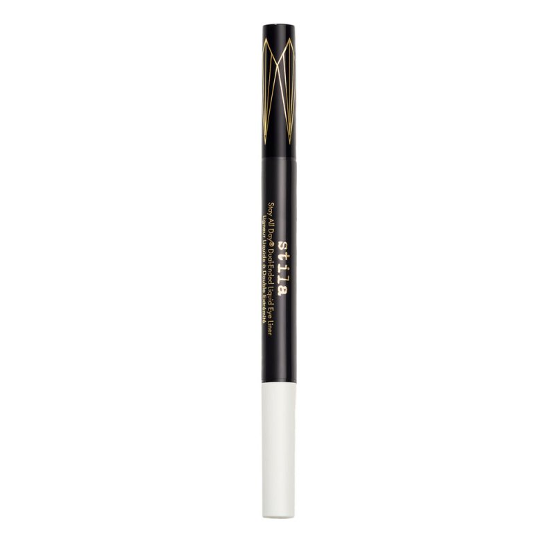 Stila Stay All Day® Dual - Ended Waterproof Liquid Eye Liner: Two Colours - Intense Black and Snow - Liquid Eyeliner - British D'sire