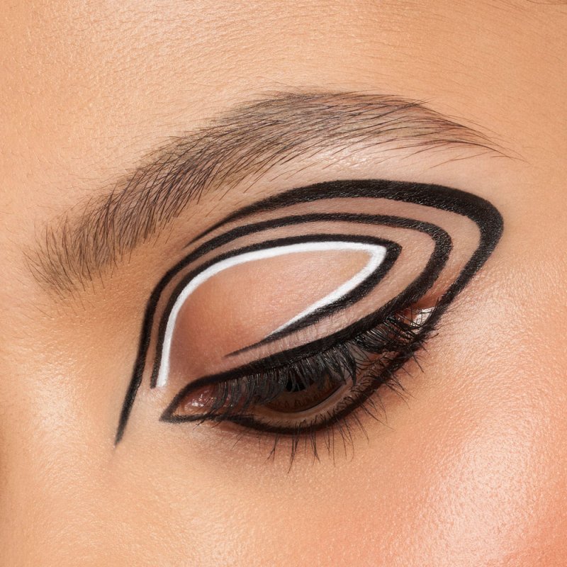Stila Stay All Day® Dual-Ended Waterproof Liquid Eye Liner: Two Colours - Intense Black and Snow - Liquid Eyeliner - British D'sire