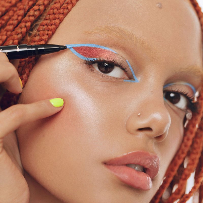 Stila Stay All Day® Dual-Ended Waterproof Liquid Eye Liner: Two Colours - Periwinkle/Midnight - Liquid Eyeliner - British D'sire