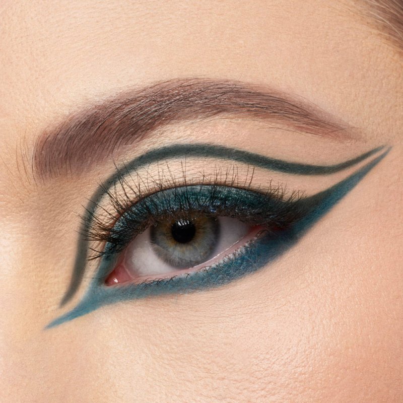 Stila Stay All Day® Dual-Ended Waterproof Liquid Eye Liner: Two Colours - Teal and Intense Jade - Liquid Eyeliner - British D'sire