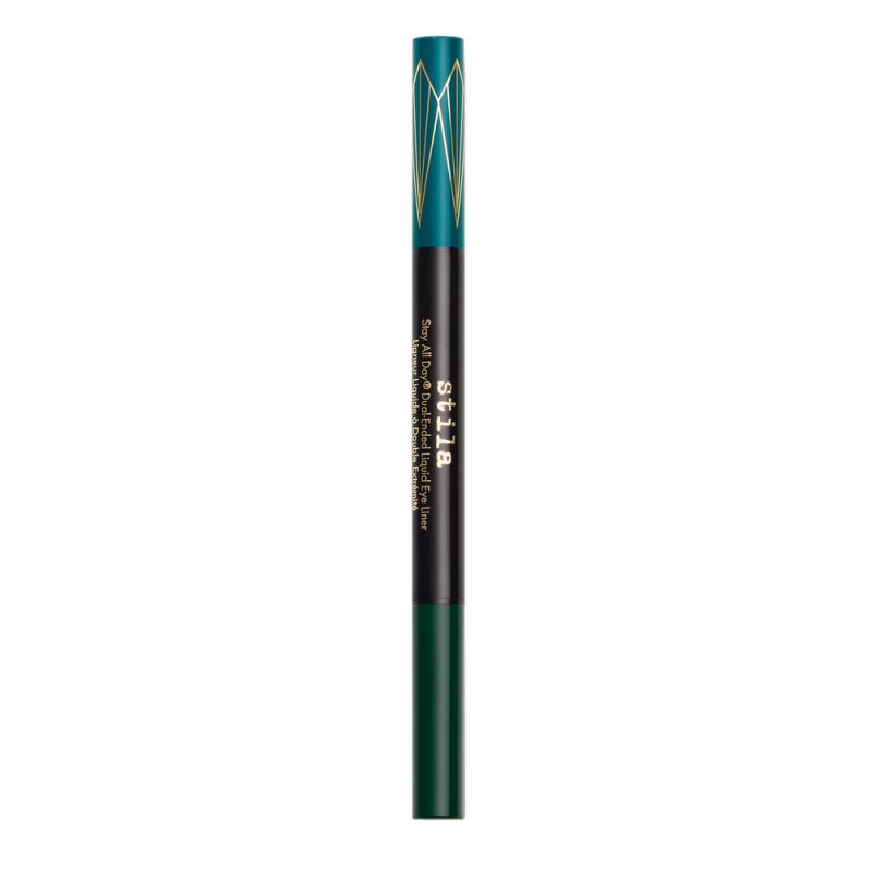 Stila Stay All Day® Dual-Ended Waterproof Liquid Eye Liner: Two Colours - Teal and Intense Jade - Liquid Eyeliner - British D'sire