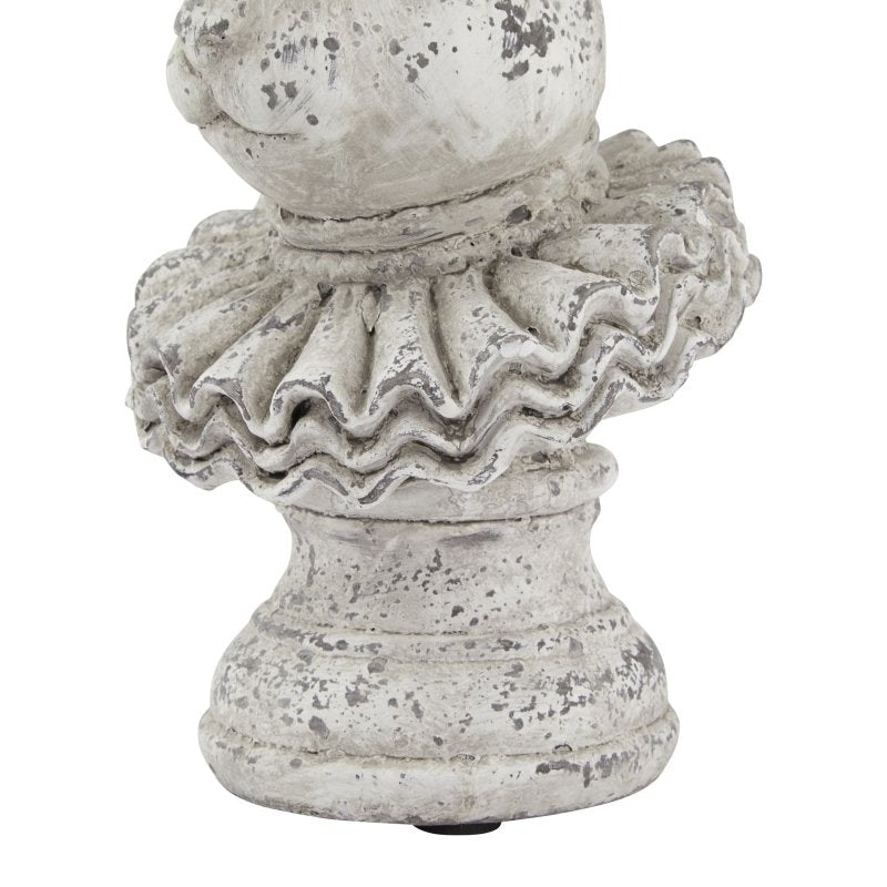 Stone Effect Ruffle Hare Ornament - Figurines - British D'sire