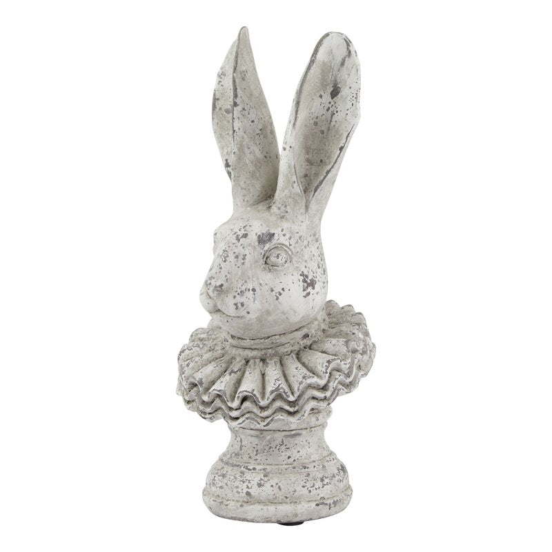 Stone Effect Ruffle Hare Ornament - Figurines - British D'sire