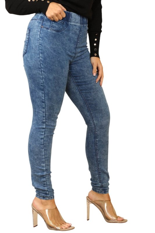 Stone Wash Jeggings - Leggings - British D'sire Main image