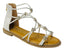 Strass Flowers Flat Zip Sandals - Sandals - British D'sire