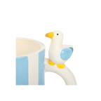 Striped Mug with Seagull - Coffe Mug - British D'sire