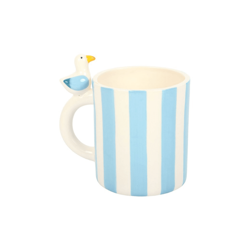 Striped Mug with Seagull - Coffe Mug - British D'sire