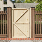 Strong Garden Gate with Latch, 105cm W x 6cm D x 180cm H - Garden Gate - British D'sire