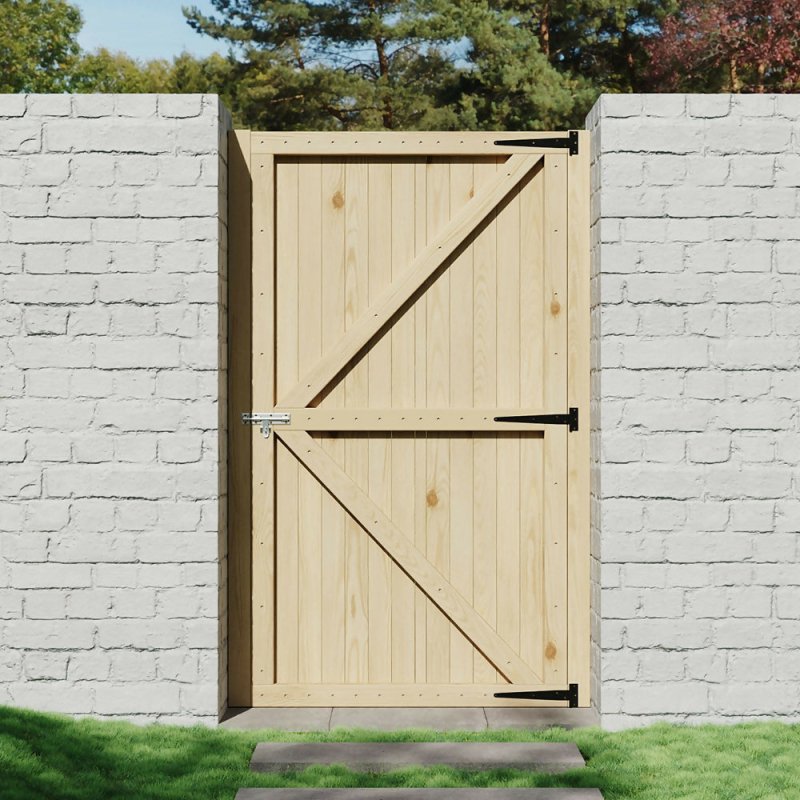Strong Garden Gate with Latch, 99cm W x 6cm D x 180cm H - Garden Gate - British D'sire
