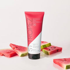 St.Tropez Gradual Tan Watermelon, Daily Firming Lotion, Hydrating Self Tan Moisturiser, 5 Skincare Benefits, Vegan, Natural & Cruelty Free, 200 ml - British D'sire