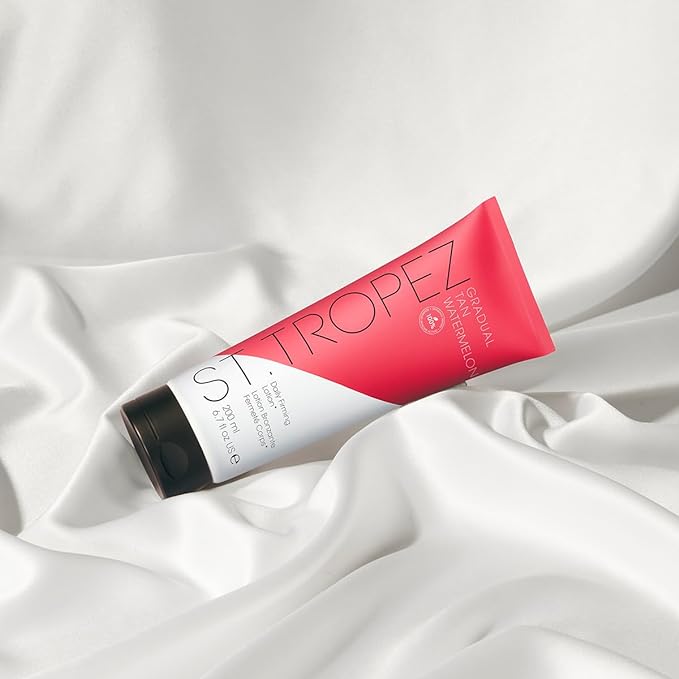 St.Tropez Gradual Tan Watermelon, Daily Firming Lotion, Hydrating Self Tan Moisturiser, 5 Skincare Benefits, Vegan, Natural & Cruelty Free, 200 ml - British D'sire