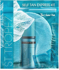 St.Tropez Self Tan Express Starter Kit, Express Mousse 50 ml, Applicator Mitt, Develops in 1-3 Hours, Streak-Free Finish, Vegan, Natural & Cruelty Free - British D'sire