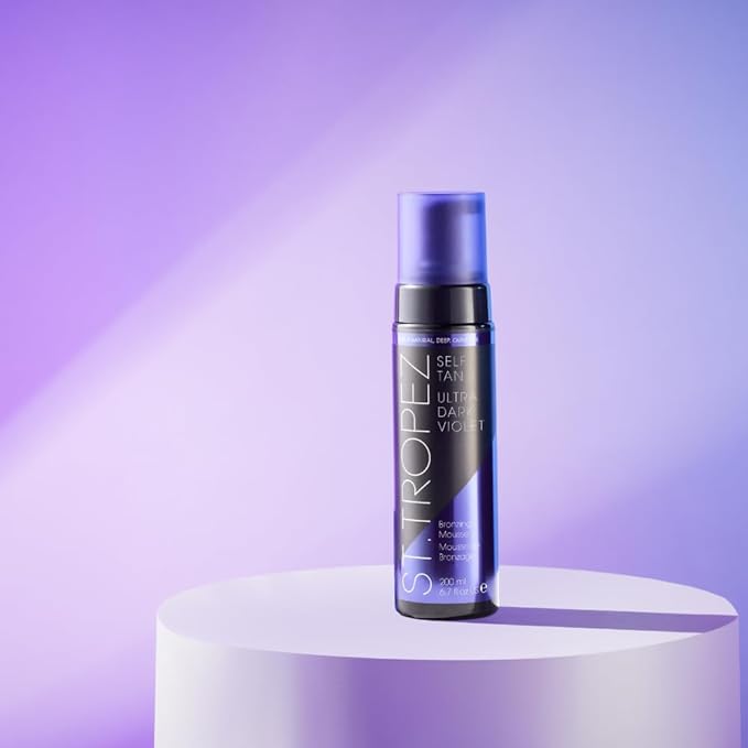 St.Tropez Ultra Dark Violet Mousse, Tri-Tan Technology for Deep Dark Glow, Vegan, Natural and Cruelty Free, 200ml - British D'sire