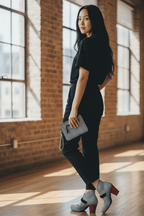 Stylo - Houndstooth bar shoe - Heel Shoe - British D'sire