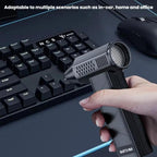SUITU ST - 8113 Outdoor Turbine Fan Home Lithium - ion Dust Blower Handheld Hair Dryer, Style: Blower Black - British D'sire
