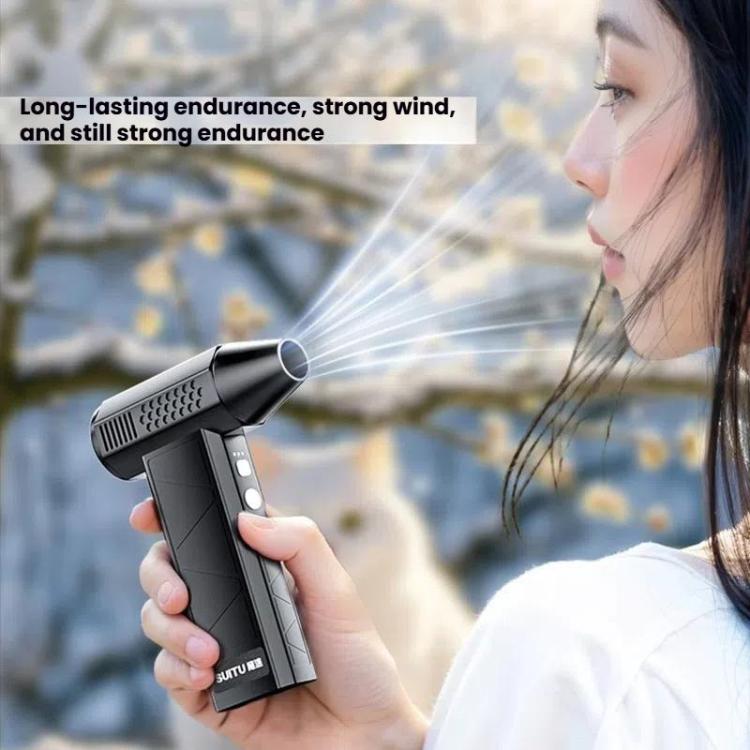 SUITU ST - 8113 Outdoor Turbine Fan Home Lithium - ion Dust Blower Handheld Hair Dryer, Style: Blower+Vacuum Cleaner Black - British D'sire